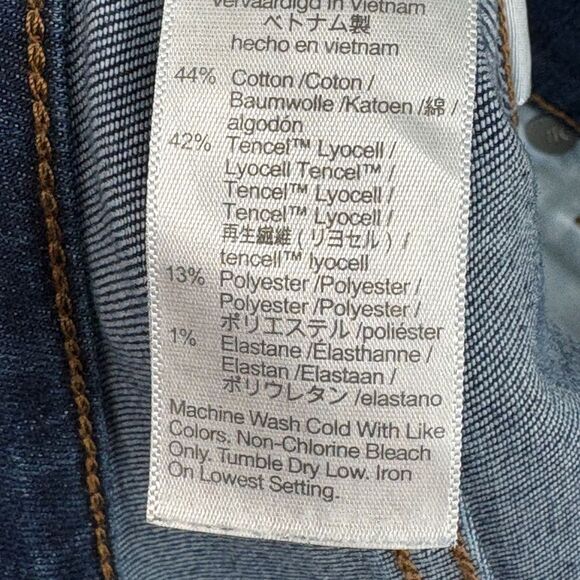 Madewell Stovepipe Jeans Size 26T Tall Medium Wash High Rise Stretch - Picture 14 of 16